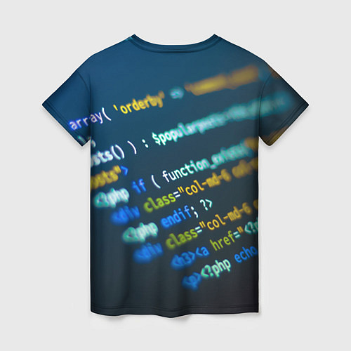 Женская футболка Programming Collection / 3D-принт – фото 2