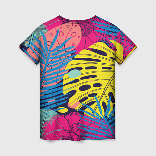 Женская футболка Тропическая мода / 3D-принт – фото 2