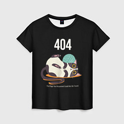 Женская футболка Kitty: Error 404