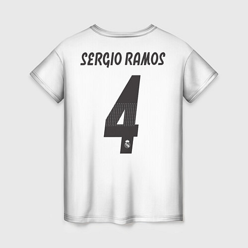 Женская футболка FC Real Madrid: Ramos Home 18-19 / 3D-принт – фото 2