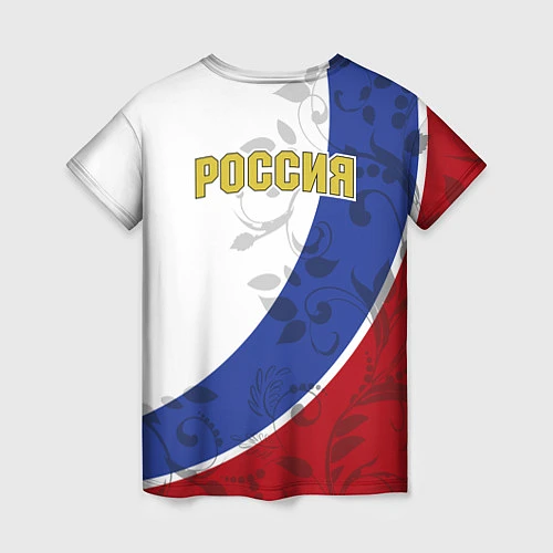 Женская футболка Российская душа / 3D-принт – фото 2
