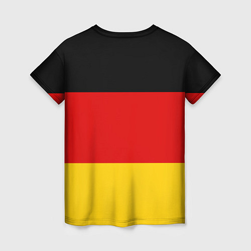 Женская футболка Немецкий футбол / 3D-принт – фото 2
