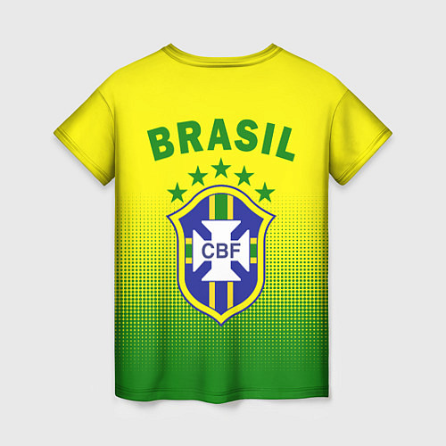 Женская футболка CBF Brasil / 3D-принт – фото 2