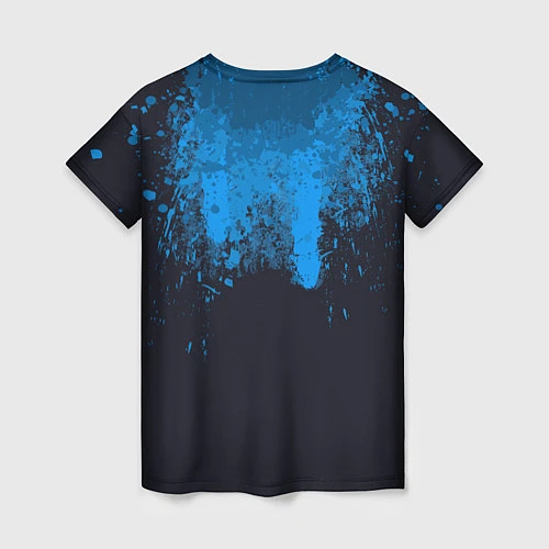 Женская футболка Android Blood: Blue / 3D-принт – фото 2