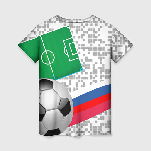 Женская футболка Русский футбол / 3D-принт – фото 2
