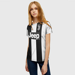 Футболка женская FC Juventus: Home 18-19, цвет: 3D-принт — фото 2