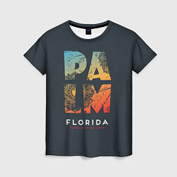 Женская футболка Palm Florida: Surfing Time