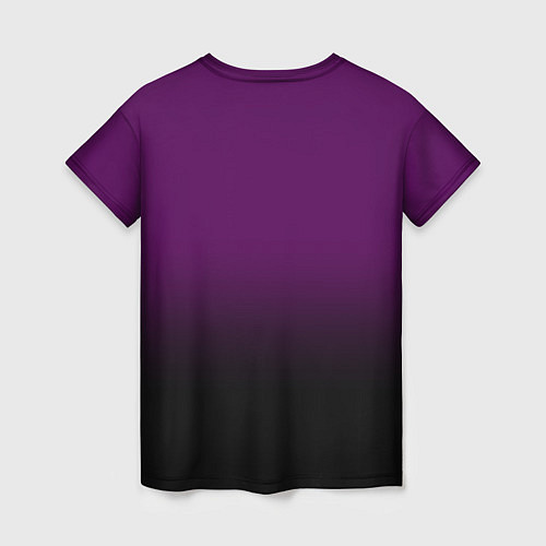 Женская футболка Black Pink: Violet Gradient / 3D-принт – фото 2