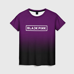 Футболка женская Black Pink: Violet Gradient, цвет: 3D-принт