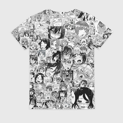 Женская футболка AHEGAO / 3D-принт – фото 2