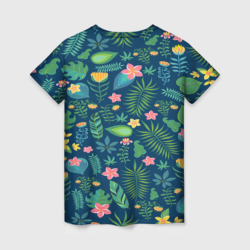 Женская футболка Тропический лес / 3D-принт – фото 2