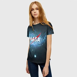 Футболка женская NASA: Space Light, цвет: 3D-принт — фото 2