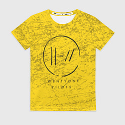 Женская футболка 21 Pilots: Yellow Grunge