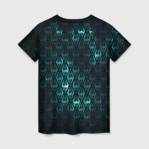 Женская футболка TES: Blue Pattern / 3D-принт – фото 2