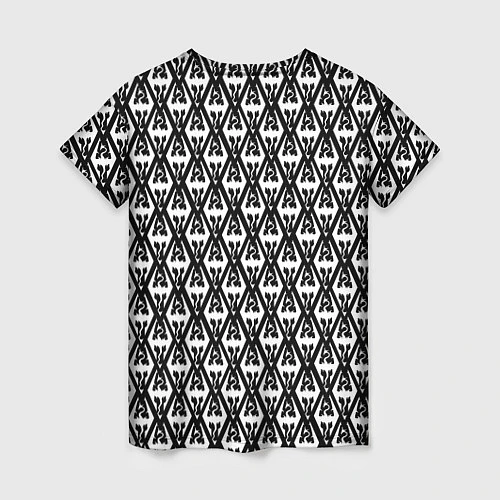 Женская футболка TES: White Pattern / 3D-принт – фото 2