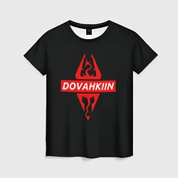 Футболка женская TES: Dovahkin, цвет: 3D-принт