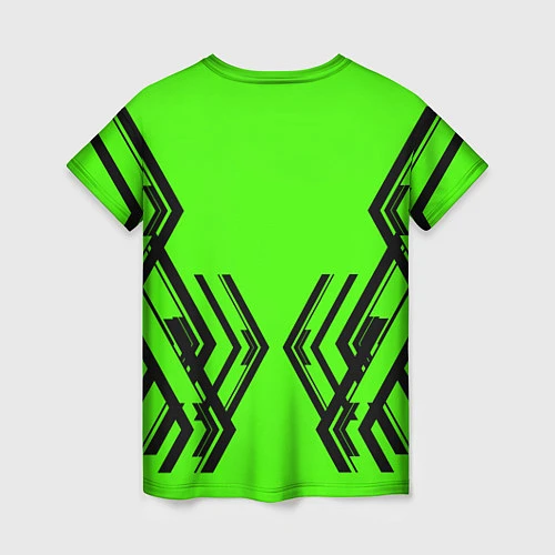 Женская футболка Cyberpunk 2077: Acid Green / 3D-принт – фото 2