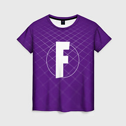Футболка женская F – Fortnite, цвет: 3D-принт