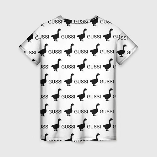 Женская футболка GUSSI: White Pattern / 3D-принт – фото 2