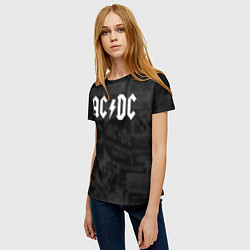 Футболка женская AC/DC: Black Rock, цвет: 3D-принт — фото 2