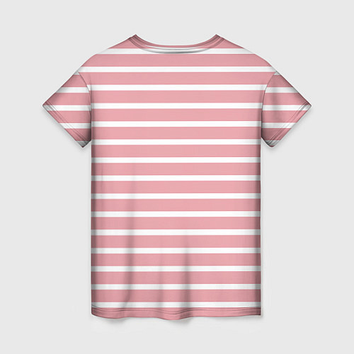 Женская футболка Black Pink: Striped Geometry / 3D-принт – фото 2