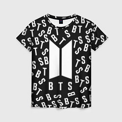 Футболка женская BTS: Black Style, цвет: 3D-принт