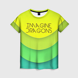 Футболка женская Imagine Dragons: Lime Colour, цвет: 3D-принт