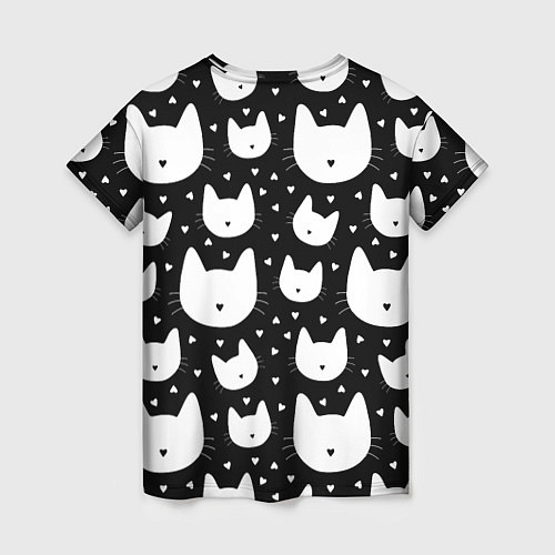 Женская футболка Love Cats Pattern / 3D-принт – фото 2
