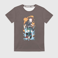 Женская футболка Deku & Shouto