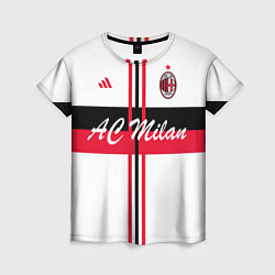 Футболка женская AC Milan: White Form, цвет: 3D-принт