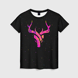 Футболка женская Neon Deer, цвет: 3D-принт
