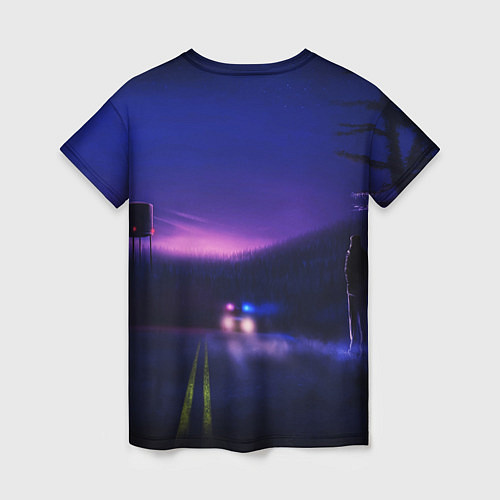 Женская футболка Stranger Things: Neon Road / 3D-принт – фото 2