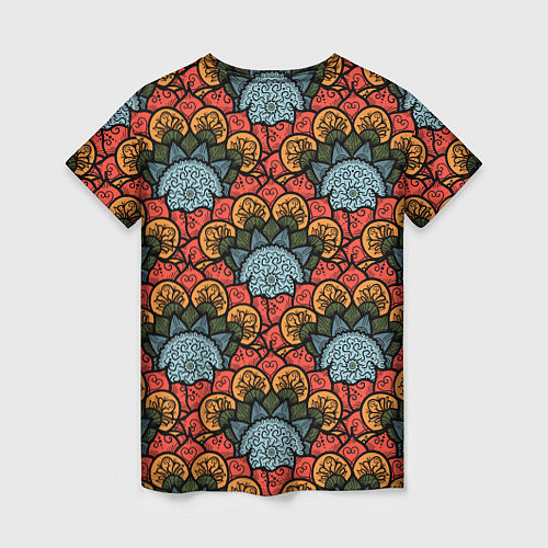 Женская футболка Узоры Бохо / 3D-принт – фото 2