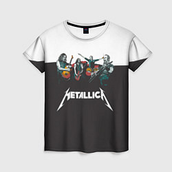 Футболка женская Metallica, цвет: 3D-принт