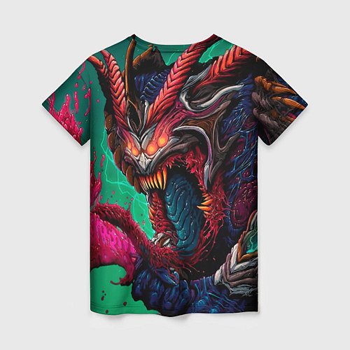 Женская футболка CS GO hyper beast skin / 3D-принт – фото 2