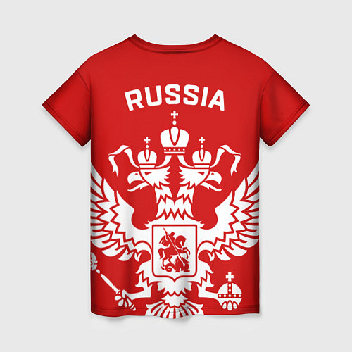 Женская футболка Red Russia / 3D-принт – фото 2
