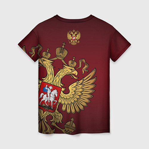 Женская футболка Россия: Щедрая душа / 3D-принт – фото 2