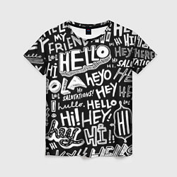 Женская футболка Hello Pattern