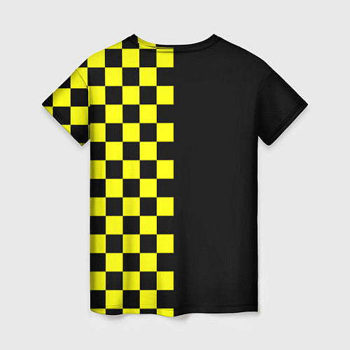 Женская футболка Testing ASAP Rocky: Yellow Grid / 3D-принт – фото 2