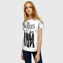 Футболка женская The Beatles: White Side, цвет: 3D-принт — фото 2