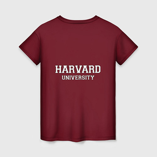 Женская футболка Harvard University / 3D-принт – фото 2