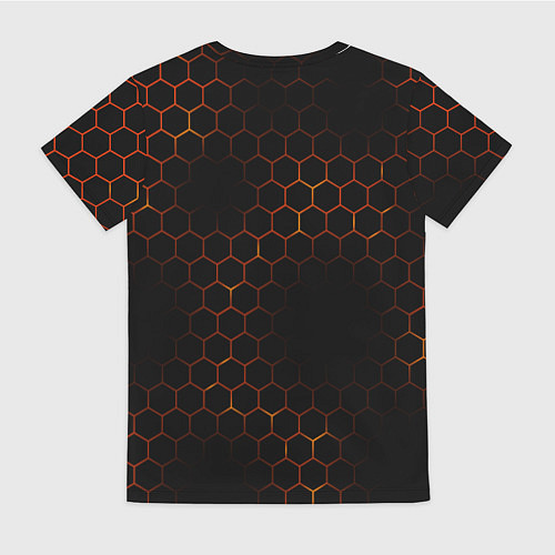 Женская футболка Apex Legends: Orange Carbon / 3D-принт – фото 2