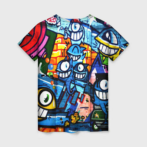 Женская футболка Graffiti Exclusive / 3D-принт – фото 2