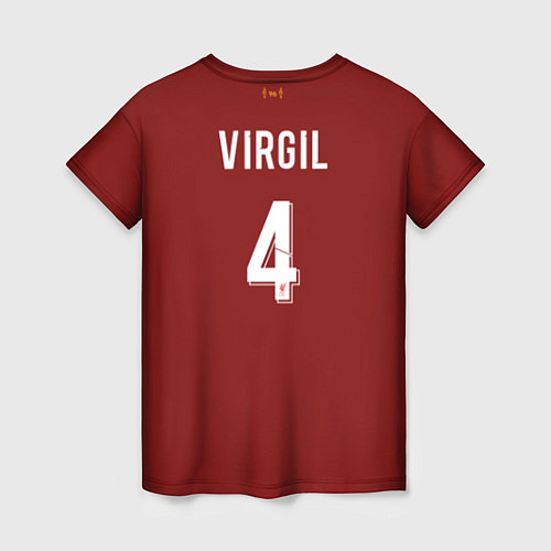 Женская футболка Virgil van Dijk 19-20 форма / 3D-принт – фото 2