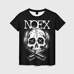 Футболка женская NOFX Skull, цвет: 3D-принт