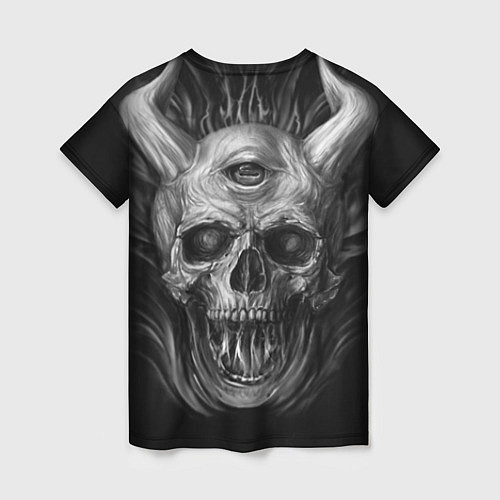 Женская футболка Slipknot: Devil Skull / 3D-принт – фото 2