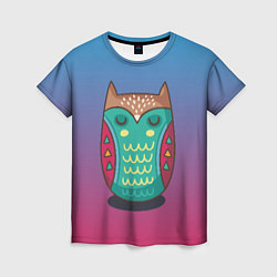 Женская футболка Мудрая сова