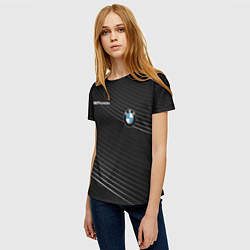 Футболка женская BMW, цвет: 3D-принт — фото 2