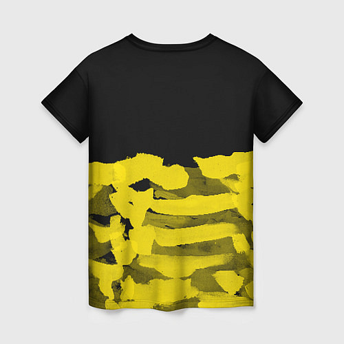 Женская футболка Cyberpunk 2077: Black & Yellow / 3D-принт – фото 2