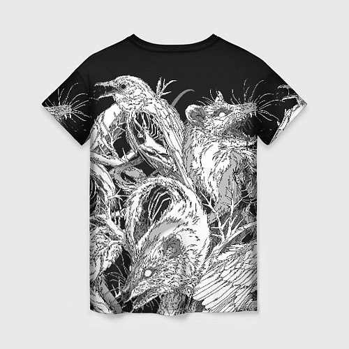 Женская футболка Metallica крысы зомби / 3D-принт – фото 2